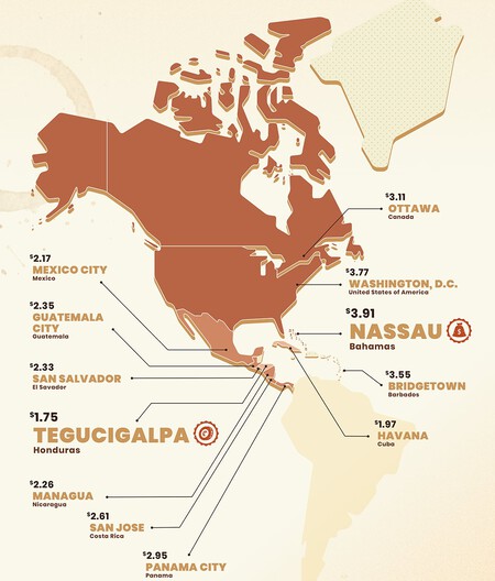 mapa del café