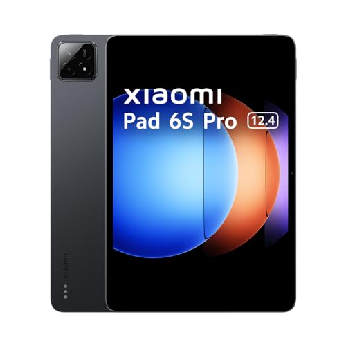 Xiaomi Tablet Pad 6S Pro 3K 12.4" 144Hz, 256GB/8GB RAM, Snapdragon@8 Gen 2 3.19GHz, 1000mAh 120W, Negro (versión francesa + 2 años de garantía)