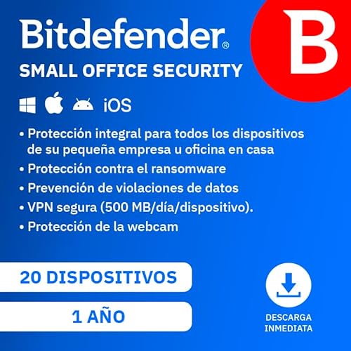 Bitdefender Small Office Security | 10 dispositivos | 1 año