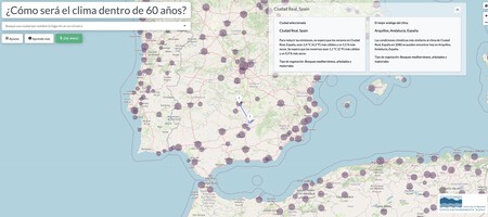 mapa del cambio climático