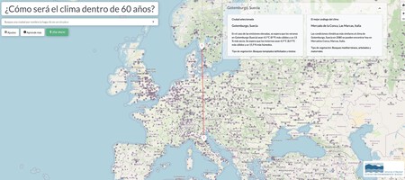 mapa del cambio climático