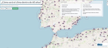 mapa del cambio climático