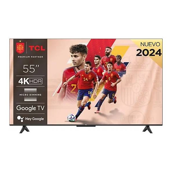 TV LED 55" - TCL 55P655, UHD 4K, Quad Core, Smart TV, Google TV, HDR